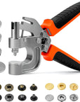 Leather Snaps and Fasteners Kit, Snap Button Kit Snaps Press Pliers and 15Mm Metal Leather Buttons, 40Sets 4Colors Leather Snaps for Fabric, Clothes, Jackets, Purse, Belts, Bags, Leather Snaps