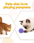 [130Pcs] 30Pcs 2 Inch Large Pom Poms with 100Pcs Wiggly Eyes, Multicolor Pom Poms for Arts and Crafts Kids DIY Projects