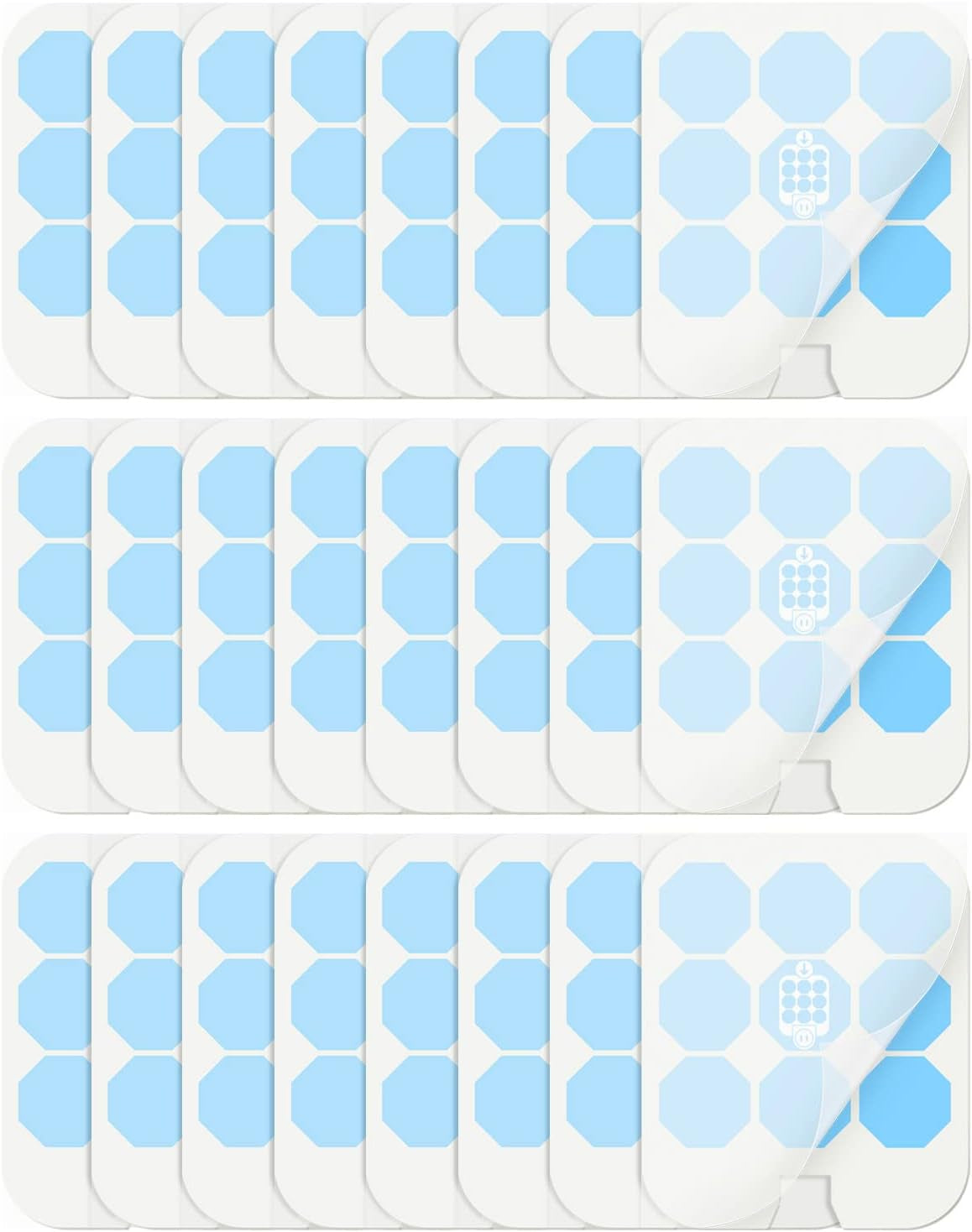 24 Pack Refills Glue Cards for Safer Home, Compatible with SH502, SH503, 23005-06 and DT3005W, DT3005W-DS3 Dot Plug-In Indoor Replacement Sticky Glue Boards