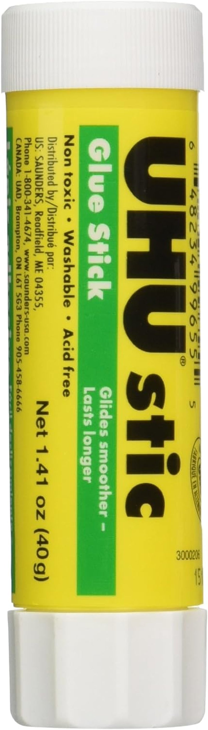 99655 Glue Stick, 1.41 Oz, Pack of 6, Clear/ White