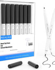 Dual Tip Pens for Cricut Maker 3/Maker/Explore 3/Air 2/Air, Black Pens Set of 7 Pack Dual Tip Marker Fine Point Pen Writing Drawing Accessories for Cricut Machine (0.4 Tip & 1.0 Tip)