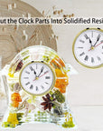 6Pcs Clock Parts for Clock Resin Mold,Clock Pieces for Clock Epoxy Casting Resin Mold