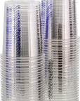 20 Ounce (600Ml) Disposable Flexible Clear Graduated Plastic Mixing Cups - Box of 50 Cups - Use for Paint, Resin, Epoxy, Art, Kitchen, Cooking, Baking - Measuring Ratios 2-1, 3-1, 4-1, ML