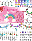 Charm Bracelet Making Kit, Jewelry Making Kit Trendy Stuff for Kids Ages 6-12, Unicorn Toy Cute Stuff for Teen Girls Gifts Birthday Gift, Crafts for Girls 6 7 8 9 10 11 12 Year Old