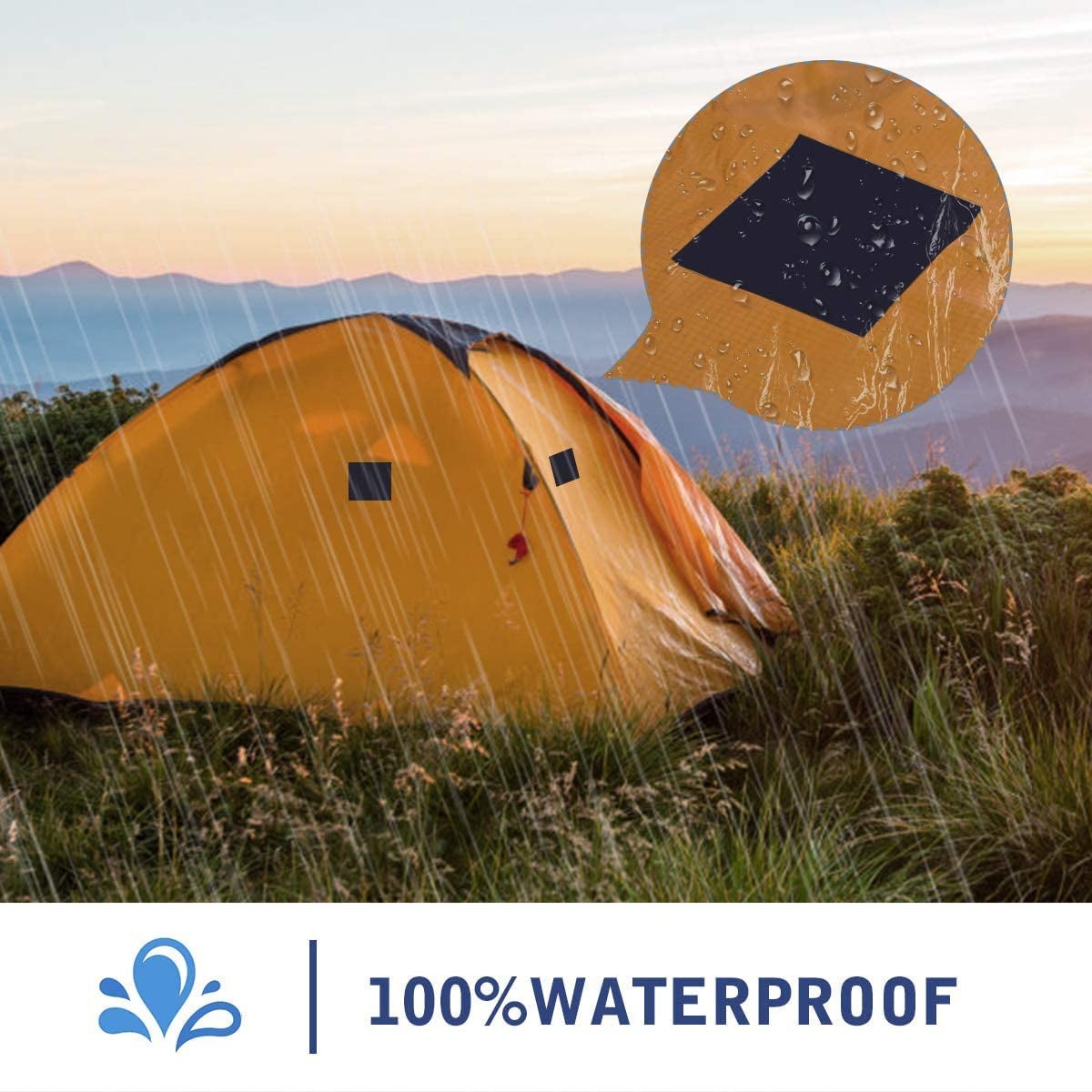 Nylon Repair Patches 3'X79' Self Adhesive Repair Tape Waterproof Fabric Sewing Repair Patches for down Jacket, Tent Clothes, Bag