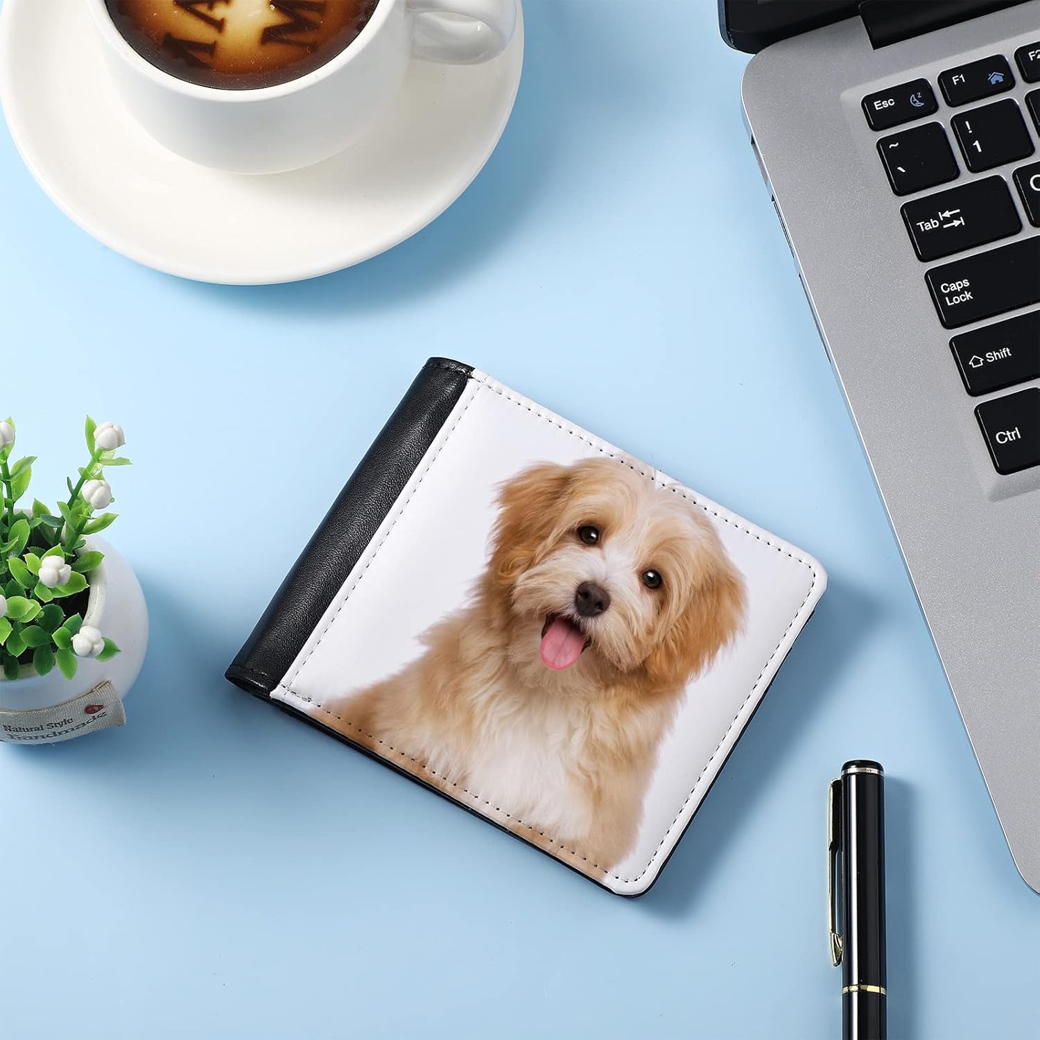 4 Pieces Sublimation Wallet Blank Heat Transfer Wallet Blank Sublimation Wallet DIY Wallet Slim Men Compact PU Leather Wallets with ID Windows and Card Slots for Travel Work Graduation