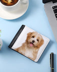 4 Pieces Sublimation Wallet Blank Heat Transfer Wallet Blank Sublimation Wallet DIY Wallet Slim Men Compact PU Leather Wallets with ID Windows and Card Slots for Travel Work Graduation