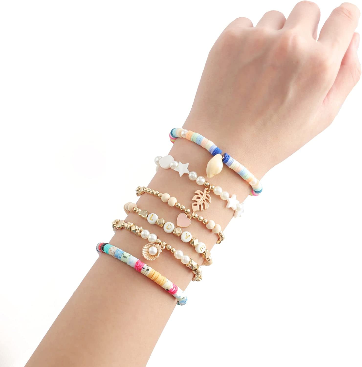 10100+ Pcs Clay Beads Bracelet Making Kit - Heishi Beads for Jewelry Making Kit - Polymer Clay Beads Bracelet Making Kit