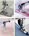 11Pcs Presser Feet, Sewing Machine Kit Household DIY Spare Parts Accessories for Sewing Machine Brother Singer Janome Toyota