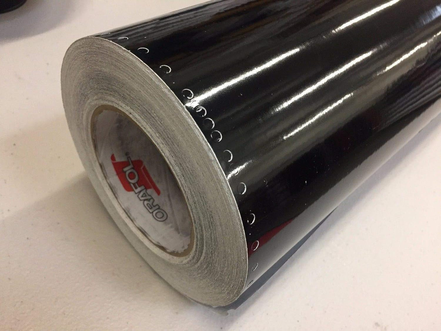 651 Permanent Adhesive Black Gloss Vinyl (12 Inches X 6 Feet)