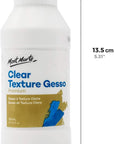 Premium Clear Texture Gesso Acrylic Medium 8.45Oz (250Ml)