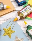 Glue with Glitter for Arts and Crafts, 8 Colors (6.76 Oz, 8 Pack)