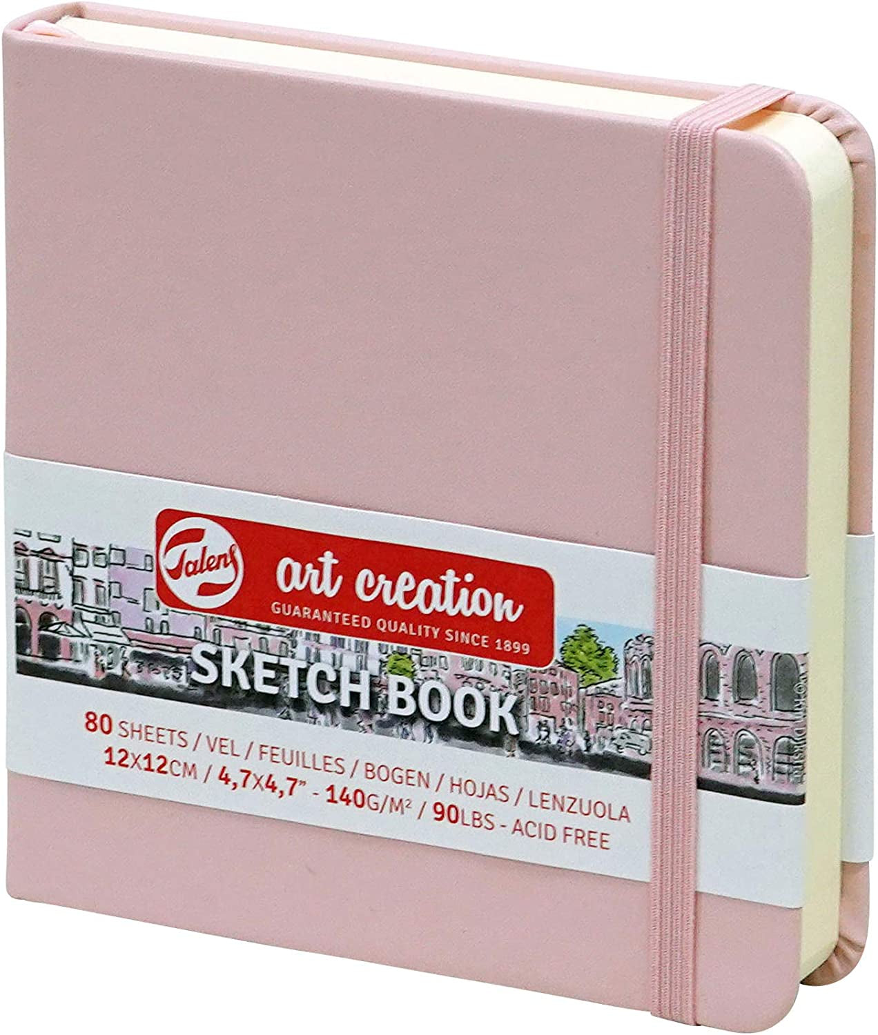 Royal Talens T9314-313M 441866 Talens Art Creation Sketchbook, Drawing Notebook, 8.3 X 11.8 Inches (21 X 30 Cm), Coral Red