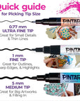 | 14 Pack | Acrylic Paint Markers Medium Point | Leather, Shoes, Rock Painting, Wood, Glass | Acrylic Paint Pens Set | Pack of 14, 5.0 Mm