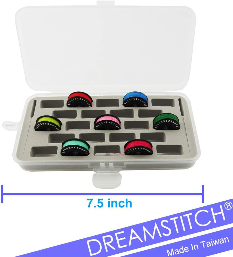 Bobbin Case for Bernina New 7 and 8 Series Jumbo Bobbin Sewing Bobbin Storage Case and Saver Holds 23 Bobbins Box Organizer - Gray