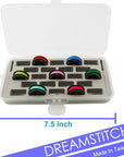 Bobbin Case for Bernina New 7 and 8 Series Jumbo Bobbin Sewing Bobbin Storage Case and Saver Holds 23 Bobbins Box Organizer - Gray
