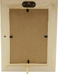 Pack of 6 - Unfinished Solid Pine Wood Picture Frames for Arts & Crafts, DIY Painting Project - Stand or Hang on the Wall - (8X6 Frame Size Holds 6X4 Pictures) for Adults and Kids Craft