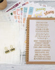 Easy to Use Stencil Set for Dotted Journals - Time Saving Planner Accessories/Supplies Kit Makes Creating Layouts Easy - Incl. Bullet Point Checklists, Daily/Weekly/Monthly Calendars