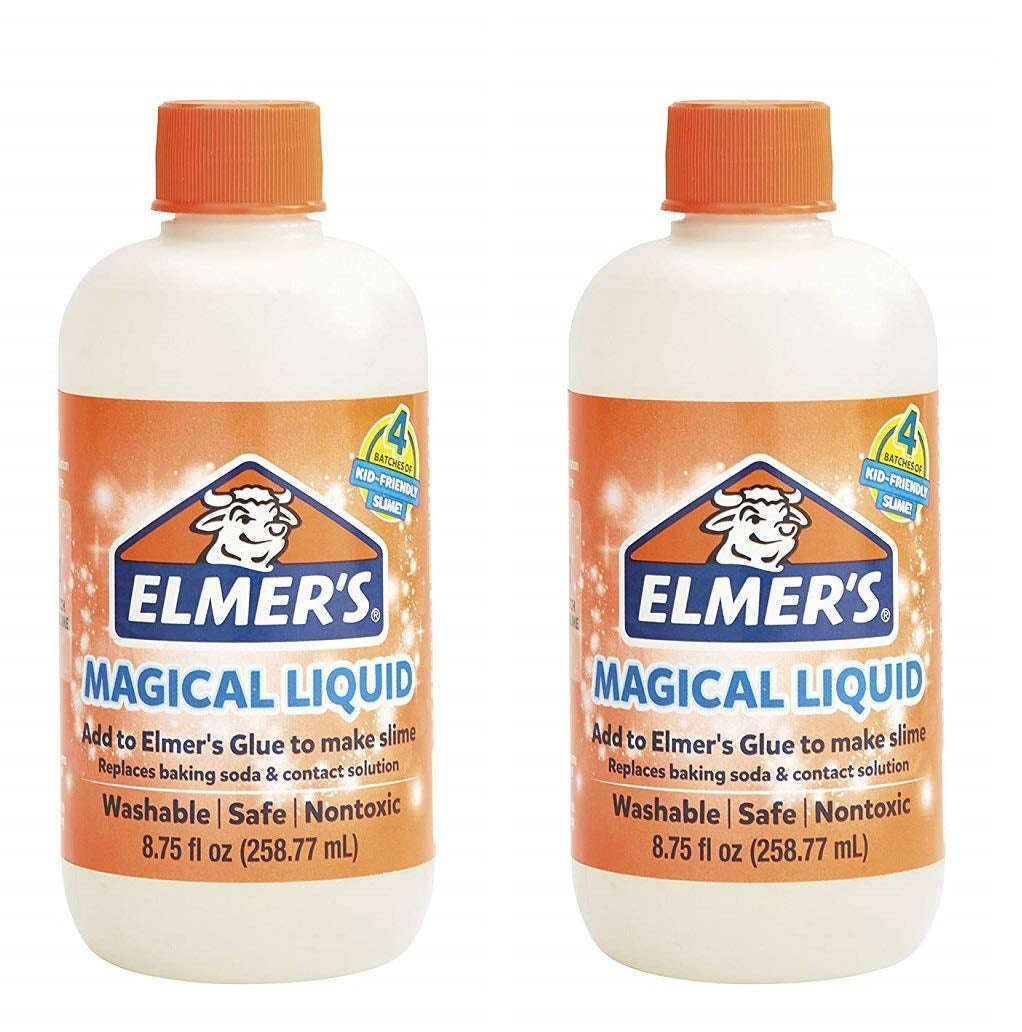 Elmers Glue Slime Magical Liquid Activator Solution, 8.75 Fl. Oz. Bottle - Great for Making Slime, 2 Pack