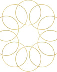 10Pcs 6 Inch Gold Metal Rings for Crafts Dream Catcher Ring, Metal Hoops for Dream Catcher and Crafts Centerpiece Table Decorations