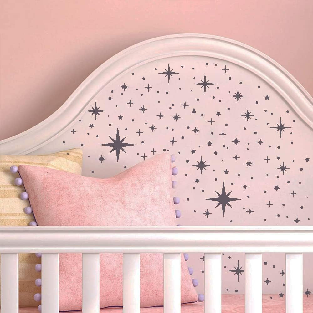 Large Star Stencil for Painting (12X16 Inch) - Twinkle Star Wall Stencil for Painting Large Pattern on Wood, Canvas, Tile, Fabric and Furniture – Reusable and Easy to Use Paint Stencils for Home Décor