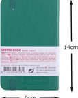 Talens Japan T9314-331M 452140 Art Creation Sketchbook, Drawing Notebook, 3.5 X 5.5 Inches (9 X 14 Cm), Forest Green