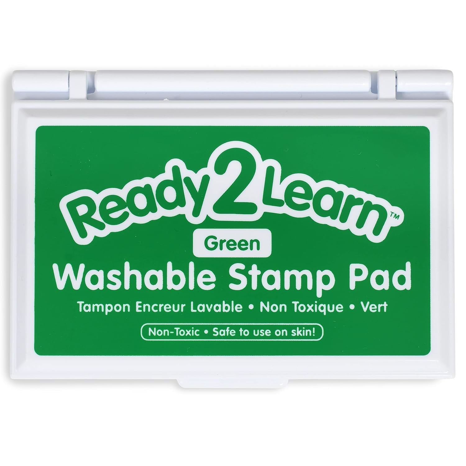 Washable Stamp Pad - Green - Non-Toxic - Fade Resistant - Perfect for Scrapbooks, Posters and Cards