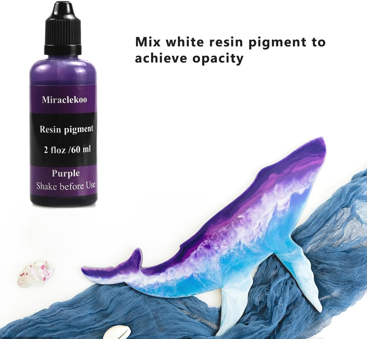 Purple Epoxy Resin Color Dye Colorant Liquid Epoxy Resin Pigment,60Ml,Translucent
