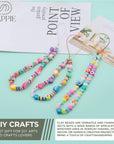 SHAPPIE Bracelet Making Kit with 18,500 Pcs & 120 Colorful Clay Beads – Heishi Beads for Necklace, DIY Bracelets & Earrings