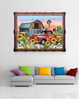 5D DIY Diamond Painting Kits for Adults Kids Farmhouse Full Drill Embroidery Cross Stitch Crystal Rhinestone Paintings Pictures Arts Wall Decor Painting Dots Kits 15.7X11.8 In