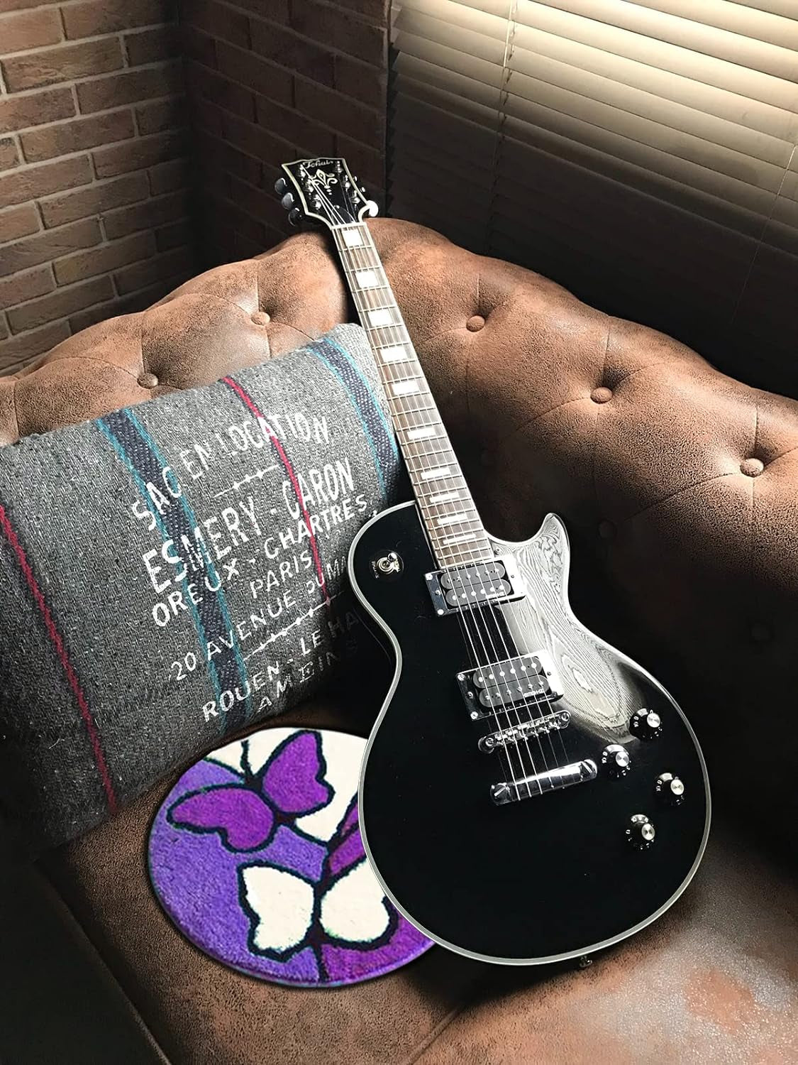 Latch Hook Kits for Adults Kids Butterfly DIY Floor Mats Rug Making Kits with Printed Canvas Carpet Doormat Tapestry Kits Needlework Creative Gift for Beginners Home Decoration 20.5Inch X20.5Inch