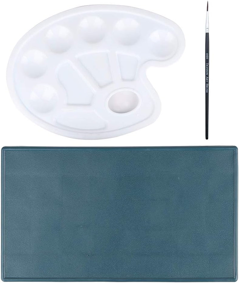 Artist Paint Saver Palette 24 Wells with 1 Fine Paintbrush