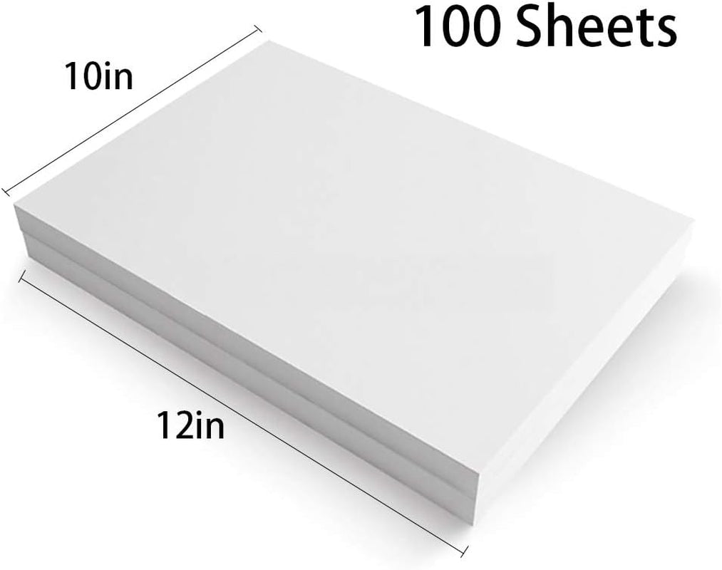 Cut Away Stabilizer for Embroidery Backing 10"X12" - 100 Sheets,  2.5Oz Medium Weight Embroidery Stabilizer - Cut Away Embroidery Stabilizer for Machine and Hand Sewing - Fits 5"X7" Hoops