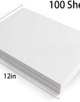 Cut Away Stabilizer for Embroidery Backing 10"X12" - 100 Sheets,  2.5Oz Medium Weight Embroidery Stabilizer - Cut Away Embroidery Stabilizer for Machine and Hand Sewing - Fits 5"X7" Hoops