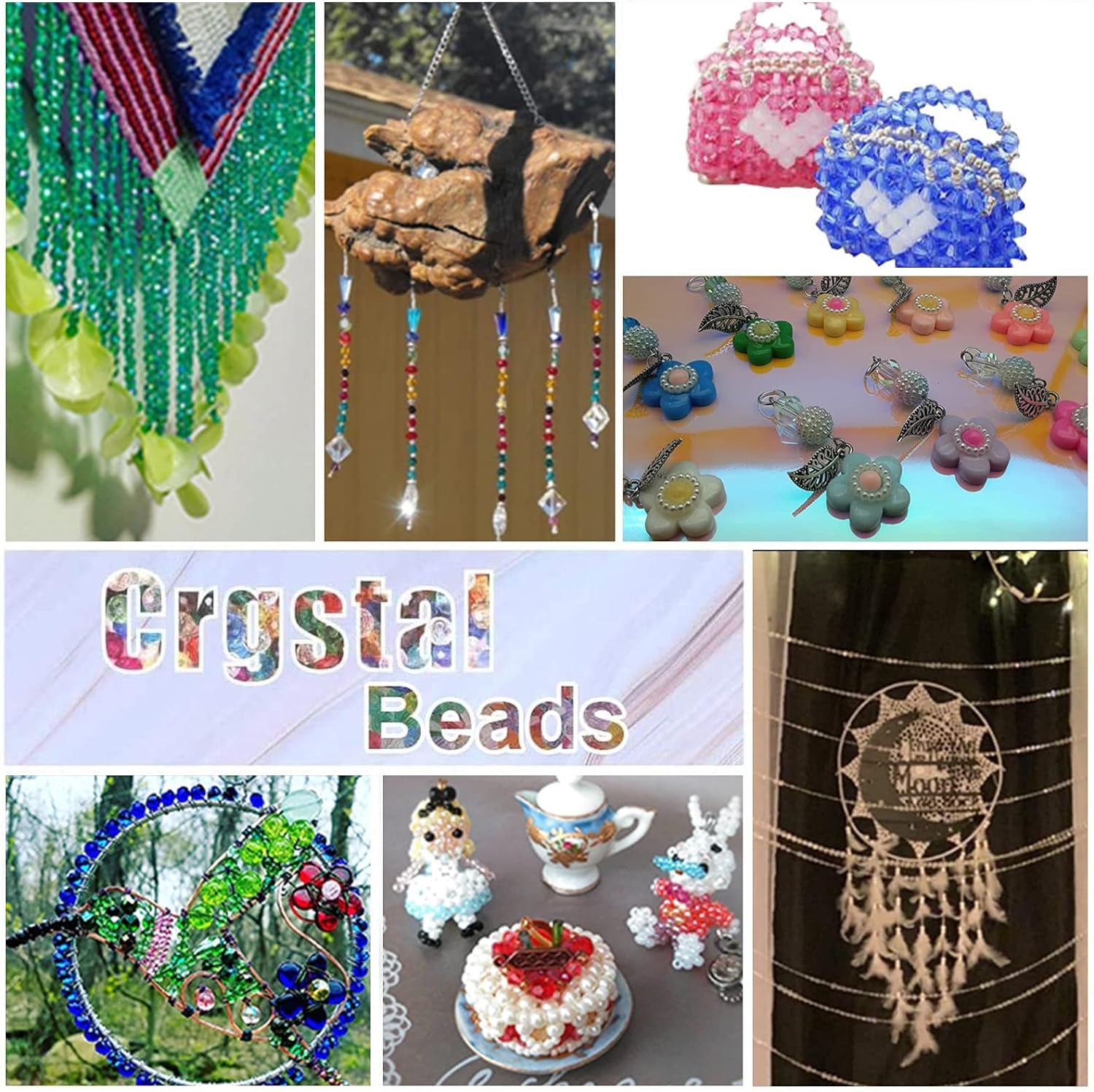 2500Pcs Faceted Acrylic Beads 4Mm Colorful Beads 10 Color Crystal Bicone Beads Loose Beads Assortment Craft Seed Beads for Earring Bracelet Necklace Keychain Flower Jewelry Making