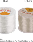 1Mm Clear Bead Cord Crystal Elastic Stretchy Bracelet String for Jewelry Making Necklace Bracelet Beading Thread (328Ft)