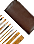 1610 Professional Watercolor Paint Brushes, 10PCS Variety Brushes for Beginners and Professionals Including Pointed Rounds, Flats, Dagger, for Watercolors,Acrylics,Inks,Gouache,Oil and Tempera