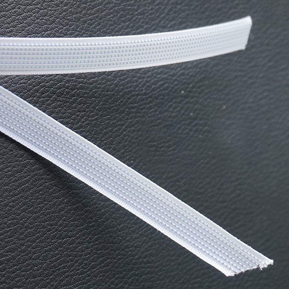 50 Yards Polyester Boning for Sewing - Sew-Through Low Density Boning for Corsets, Nursing Caps, Bridal Gowns (6Mm, White)
