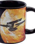 Star Trek Heat-Changing Starship Warp Mug - Add Coffee and the USS Enterprise Enters Warp Speed