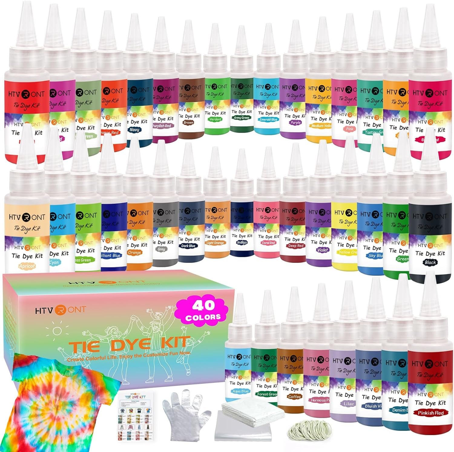 Tie Dye Powder - 8 Colors 160G/5.6Oz Tie Dye Refill Powder Packets, Non-Toxic Tye Dye for Kids Adults, Fabric Tie Dye Powder Bulk for Shirts, Clothing, Group, Festival Designs