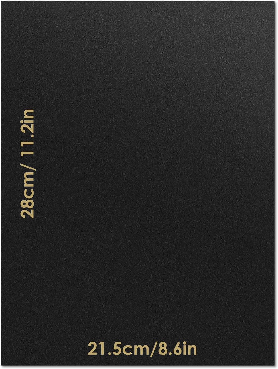 100 Sheets Black Cardstock Paper 8.5 X 11 Inch Thick Cardstock 75Lb 200 GSM Heavy Black Paper for Invitations, DIY Cards Making, Craft Projects, Stationery Printing