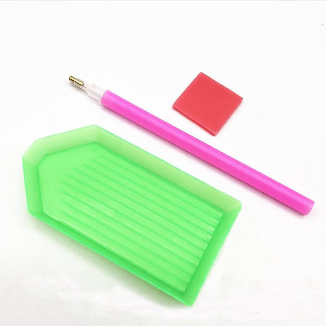 15 PCS Diamond Painting Tools with Drill Pen Grip and Tray,5D Diamond Painting Accessories and Tools for Kids Adults (Green)