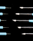- 13Pcs Polymer Modeling Clay Sculpting Tools, Dotting Pen, Silicone Tips, Ball Stylus, Pottery Ceramic Clay Indentation Tools Set Also for Cake Fondant Decoration and Nail Art