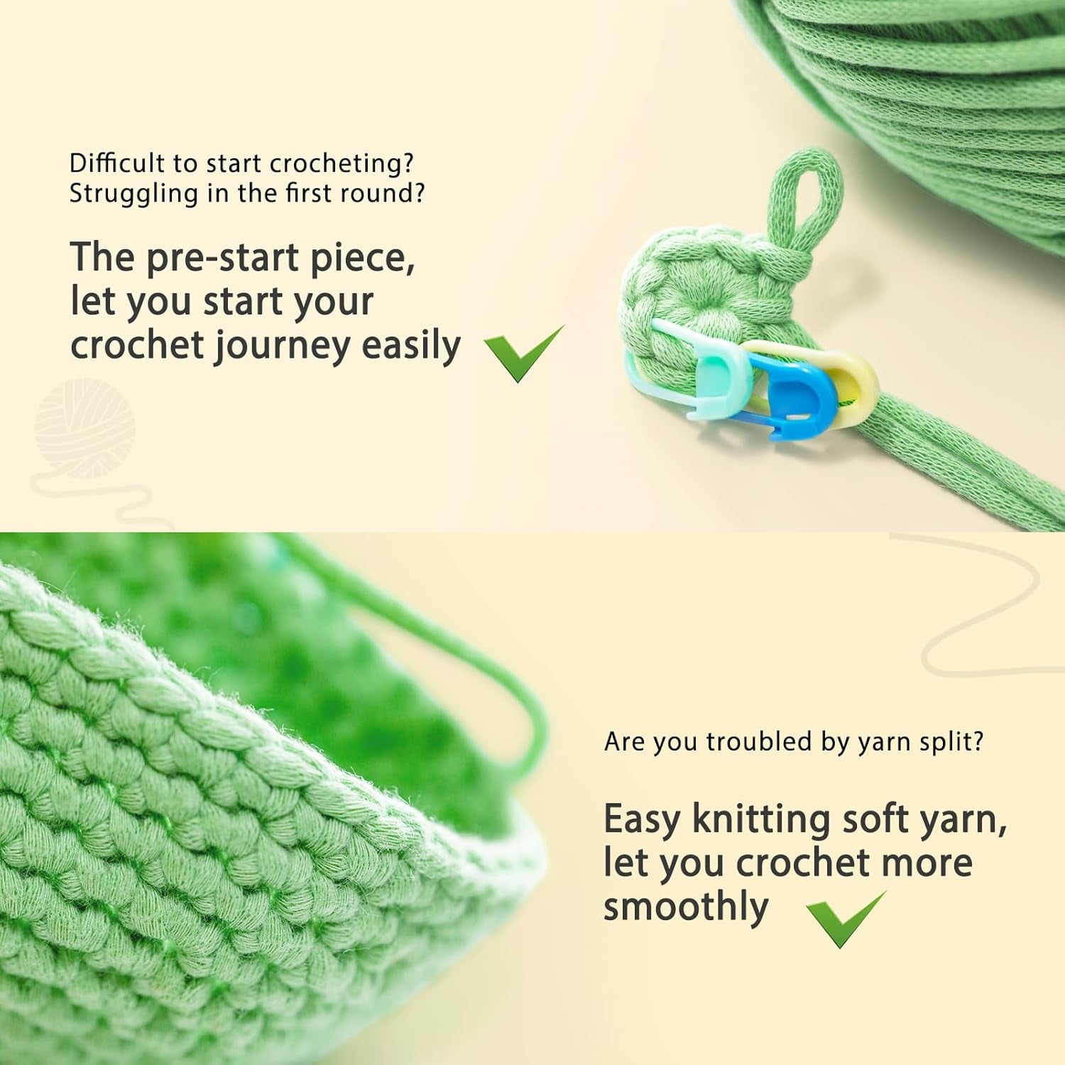 Crochet Kit for Beginners - Bee Crochet Kit, Learn to Crochet, All You Need In, Videos, Instructions, Soft Yarn, Birthday Gift for Adults