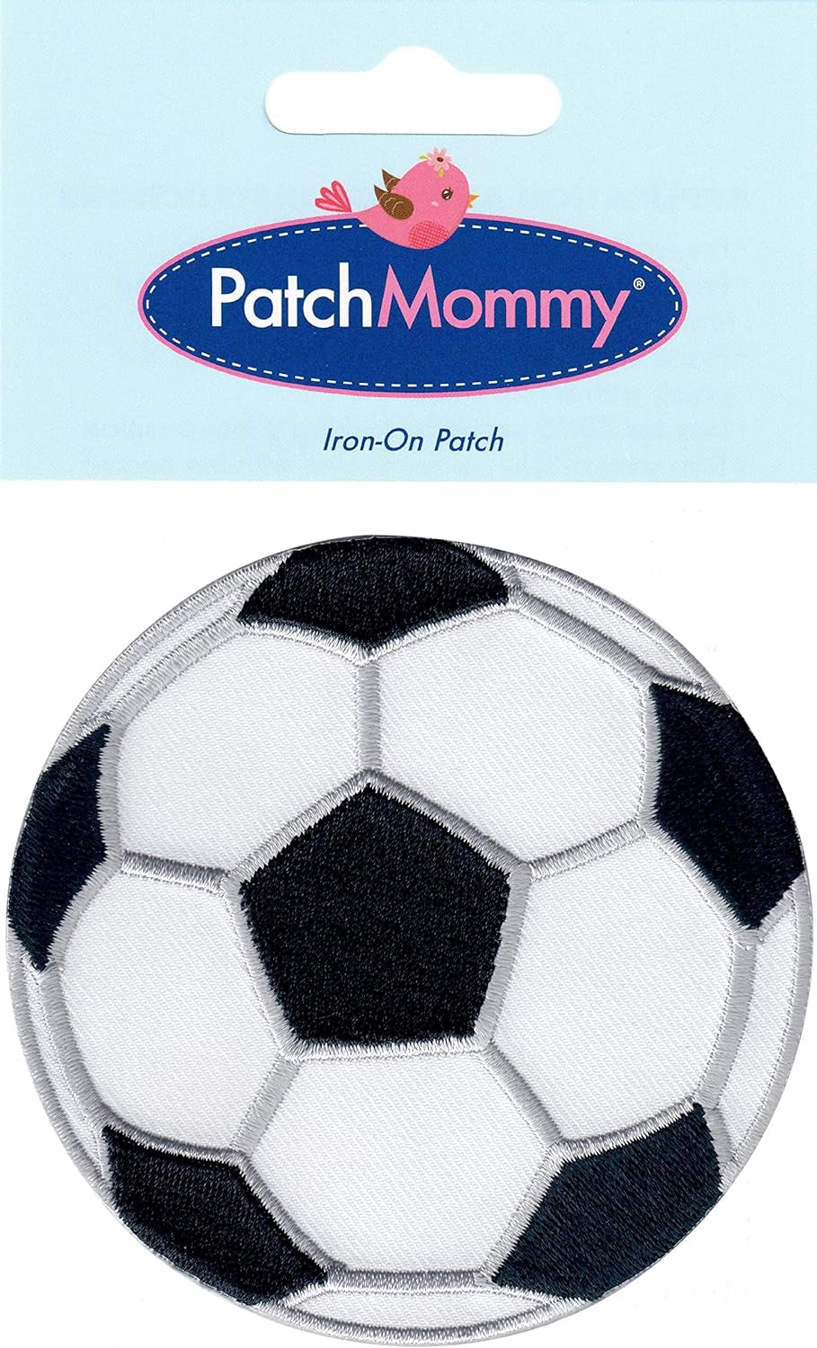Soccer Ball Patch Football Sports, Iron On/Sew on - Appliques for Kids Children