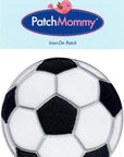 Soccer Ball Patch Football Sports, Iron On/Sew on - Appliques for Kids Children