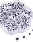 700 Pieces Mixed Wiggle Googly Eyes Self Adhesive Googly Eyes DIY Scrapbooking Crafts (Assorted Sizes)