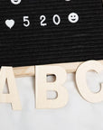 162 Pieces 2 Inch Wooden Letters with Storage Tray, 2 in Wood Alphabet Letters for Crafts, Small 2" Unfinished Wooden Craft Letters for Wall Decor, DIY, Learning Abcs, 6Pcs for Each Wood Letter