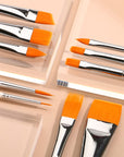 Face Paint Brush Set, 10Pcs Artist Brushes for Body Face Painting, Acrylic Painting Watercolor Oil Gouache