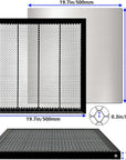 Honeycomb Laser Bed 500X500X22Mm(19.68"X19.68"X0.87") with Aluminum Panel, Honeycomb Working Table for Laser Cutter Engraver Table-Protecting, Fast Heat Dissipation, Smooth Edge Cutting